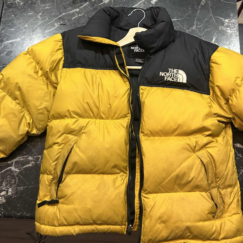 The North Face Black and Yellow Puffer Jacket